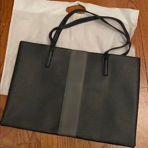 Vince Camuto "Luck" black leather tote